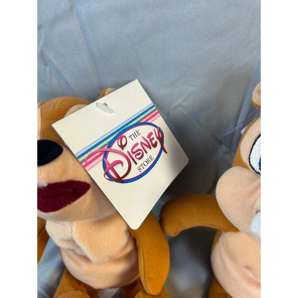 Disney‎ Store Chip and Dale Bean Bag Plush Set Vintage 8 inch New with Tags